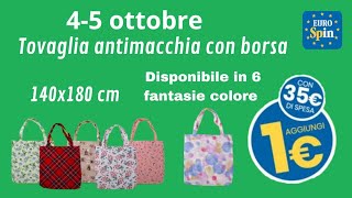 EUROSPIN Borsa con tovaglia antimacchia [upl. by Rellia]