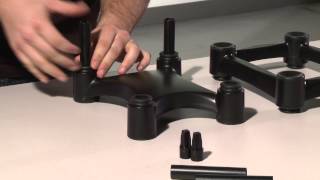 How To Assemble IsoAcoustics ISOL8R Stands for Speakers and Studio Monitors [upl. by Philomena935]