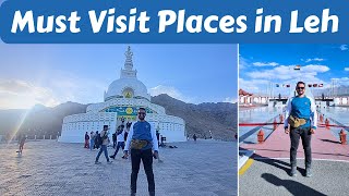 Must Visit Places in Leh  Ladakh  Vlog  Best places to Visit in Leh  Hall Of Fame  Shanti Stupa [upl. by Suckow]