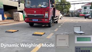 Portable Axle Scale Dynamic Weighing Mode [upl. by Rohn]