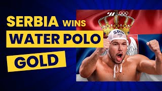 Water Polo Team Serbia Wins Third Consecutive Olympic Gold [upl. by Ijar]