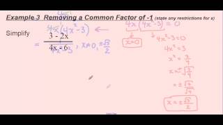 Simplifying Rational Expressions [upl. by Adaner382]