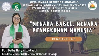 Ibadah Hari Minggu 13 Oktober 2024 [upl. by Stralka]