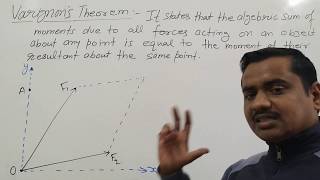 VARIGNON’S THEOREM  FORCE SYSTEM 16  ENGINEERING MECHANICS  SUMIT DWIVEDI [upl. by Maxim]