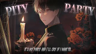 Nightcore ↬ Pity Party MALE ROCK VERSION  sped up [upl. by Gnourt]