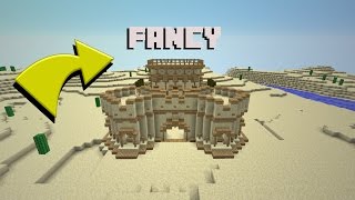 MInecraft How To Build A Sand Castle  House Tutorial [upl. by Eimerej76]