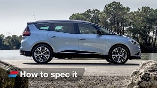 How to spec the 2016 Renault Grand Scenic  engines colour and trim levels [upl. by Ahsini]