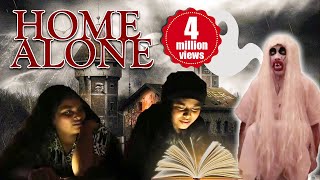 Home Alone  Horror Story l Halloween story l Horror short film  Anu And Ayu Twin Sisters [upl. by Macri]