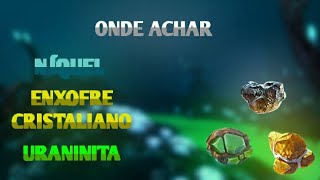 onde achar níquel enxofre cristaliano e uraninita SUBNAUTICA [upl. by Alyworth495]