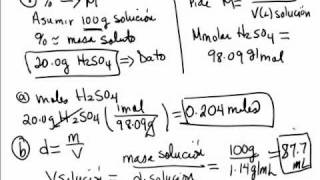 Formas de Expresar Concentración Conversión de Unidades [upl. by Leryt]