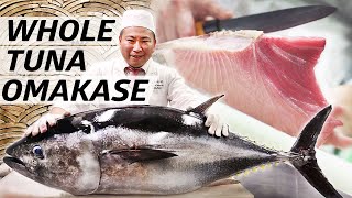 Tuna Master Kuniaki Yoshizawa Serves an Entire Omakase out of Bluefin Tuna — Omakase [upl. by Demona]