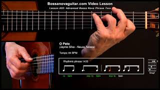 O Pato  Bossa Nova Guitar Lesson 22 Advanced Phrase 7xxx [upl. by Ofloda]