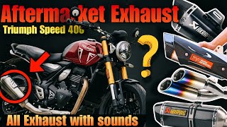 Exhaust for bikes  Aftermarket exhaust for bikes with sound  Triumph Speed 400 exhaust exhaust [upl. by Micheal]