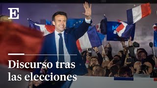 Discurso íntegro de Macron tras ganar las elecciones en Francia  EL PAÍS [upl. by Carr]