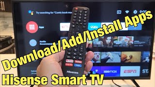 Hisense Smart TV How to DownloadAdd Apps [upl. by Ennaoj]