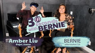 30 seconds with Bernie featuring Amber Liu [upl. by Nwahsid]