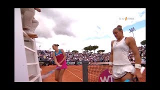 WTA  Rome Open 2018  Pliskova Attacks Umpire’s Chair  Full Drama [upl. by Angelique362]