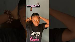 Styling Relaxed Natural Hair  Quick Everyday Hairstyles for Girlies hairstyle naturalhairstyles [upl. by Hopkins77]