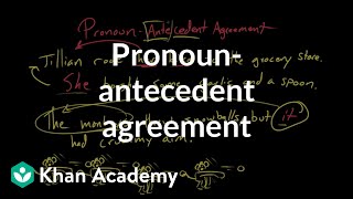 Pronounantecedent agreement  Syntax  Khan Academy [upl. by Nwahsar]