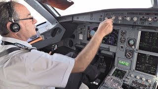 Cobalt Air Airbus A319  Cockpit Flight ZurichLarnaca  Cockpit View from Takeoff to Landing [upl. by Lurette]