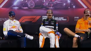 F1 Singapore Post Race Press Conference 2024 [upl. by Ojyram857]