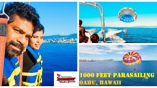 Xtreme 1000 feet Parasailing in Oahu Hawaii [upl. by Jillie]