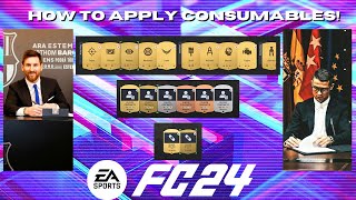 How To Apply Consumables｜FC24 Ultimate Team [upl. by Jeromy119]