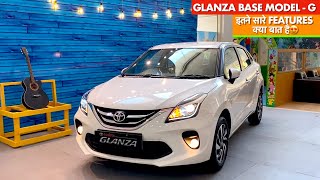 Toyota Glanza G 2021  Review  Glanza 2021 Base Model  Features  Interior  Price  Mileage [upl. by Ecyal]