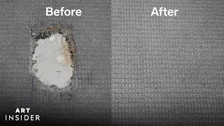 How A Professional Seamlessly Repairs Holes In Carpet [upl. by Aelem]