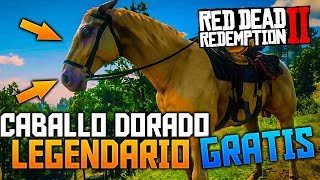 GRATIS CABALLO LEGENDARIO DORADO SECRETO DE RED DEAD REDEMPTION 2 [upl. by Bray]