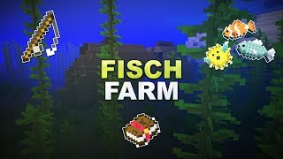 Minecraft  AFK Fisch Farm  Fish Farm  Tutorial 115 [upl. by Nylrak]