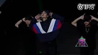 Performance 180412 UNIQ Wang Yibo  Produce 101 Press Conference [upl. by Di954]