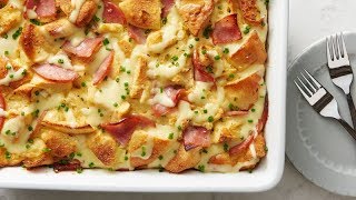 MakeAhead Eggs Benedict Casserole  Betty Crocker Recipe [upl. by Leeland487]