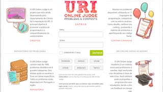 URI Online Judge Uma ótima ferramentas para alunos de programação [upl. by Ellenar542]