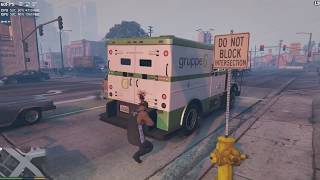 GTA V  braquage fourgon blindé réussi [upl. by Saihtam]