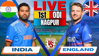 Live India vs England 1st ODI Live Match Score amp Commentary  IND vs ENG Live match Today Nagpur [upl. by Beffrey132]