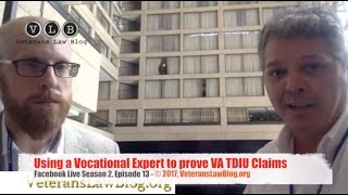 VA TDIU Vocational Expert Video [upl. by Anilos]