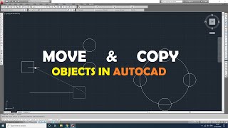 How to Move And How to Copy Objects in AutoCAD [upl. by Nwahsram]