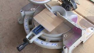 How to Cut Baseboards With Compound Mitre Saw [upl. by Katz571]