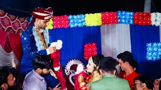 Jai Mala in Delhi  Best Moments  Rakesh weds Jyoti [upl. by Nanoc]