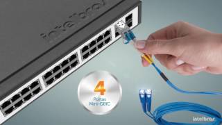 Switch Gerenciável 24 Portas SG 2404 PoE Intelbras [upl. by Airegin]