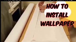 HOW TO INSTALL WALLPAPER IN A DOOR CABINET [upl. by Fabyola551]