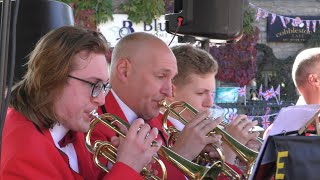 GRASSINGTON 2021 1940s Weekend  EARBY BRASS BAND [upl. by Eldreeda632]