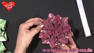 Ideen mit Herz  Origami Stern  Kristallstern [upl. by Nabatse]