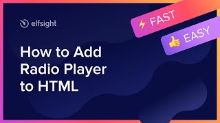 How to Add Radio Player Widget to HTML [upl. by Imim]