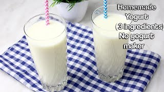 How to Make YOGURT AT HOMEdrinkable yogurt [upl. by Aciretnahs]