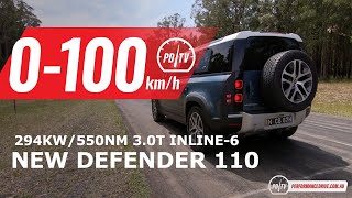 2020 Land Rover Defender 110 P400 0100kmh amp engine sound [upl. by Lenrad682]