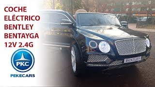 Coche eléctrico para niños Bentley Bentayga 12V RC 24G [upl. by Keldon]