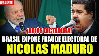 BRASIL EXPONE FRAUDE ELECTORAL DE NICOLAS MADURO VENEZUELA [upl. by Siugram]