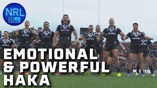 New Zealand Kiwis deliver an electrifying Haka New Zealand v Kangaroos  NRL on Nine [upl. by Dahs]